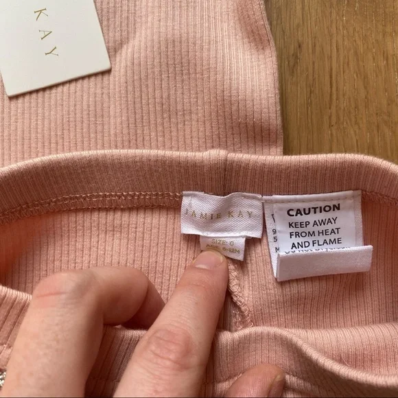 jamie kay peach blossom pajama set 6-12 months - Picture 3 of 4